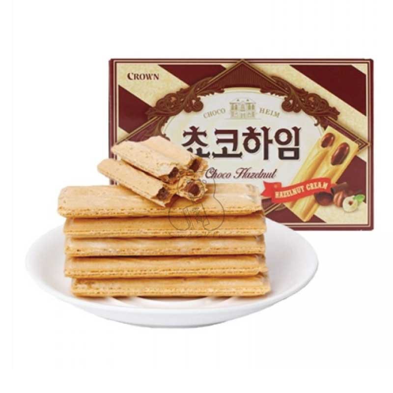 Korea Crown Heim Cream Wafer (Choco)