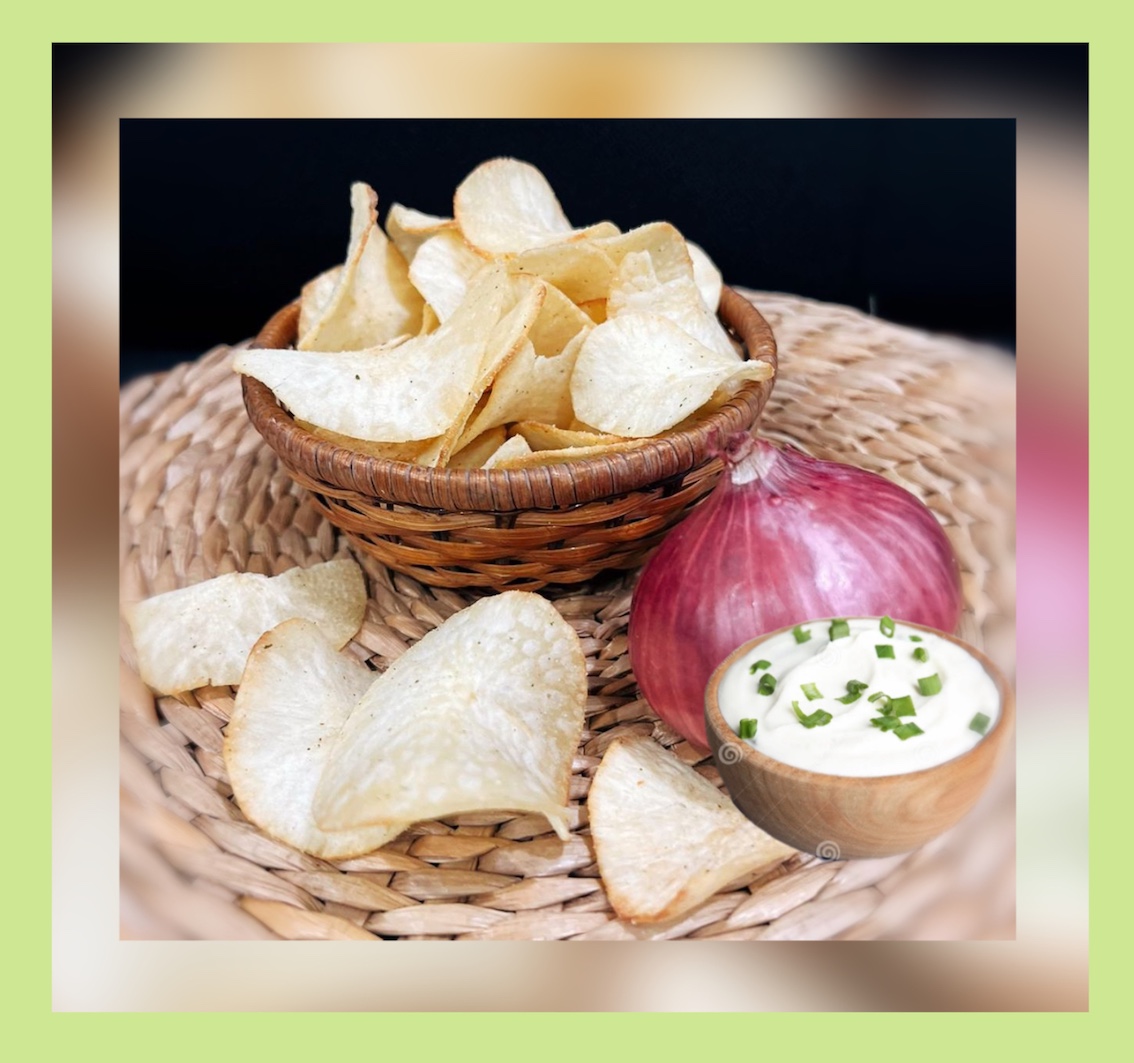 Kerepek Ubi Sour Cream &Onion酸奶洋葱木薯片 350g